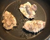 鳥モモのクリームソースソテー作り方1写真