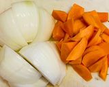 厚揚げと新玉ねぎ＆牛肉の煮物作り方2写真