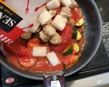 冷凍シーフードのホールトマト煮込み作り方5写真