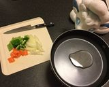 山ごはん！野菜たっぷり焼き鳥の豆乳うどん作り方1写真