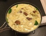 山ごはん！野菜たっぷり焼き鳥の豆乳うどん作り方6写真