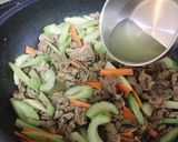 セロリと牛肉のレモンカレー炒め作り方5写真