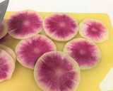 紅芯大根のミニピザ作り方2写真