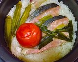 No2565超簡単鮭トマト炊き込み飯作り方4写真