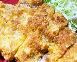 男飯★厚切りサクサク超やわ!親父とんかつ作り方5写真