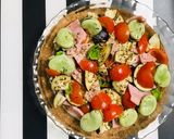 レンジで簡単 ハムと野菜の白ワイン蒸し作り方3写真