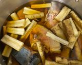 簡単！ブリカマごぼうの生姜醤油煮作り方3写真