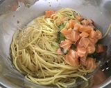 美肌に♪サーモンとキウイの冷製パスタ☆作り方4写真