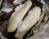 簡単おつまみ☆昆布香るふぐの白子包み焼き作り方3写真