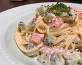 美肌に♪サーモンとキウイの冷製パスタ☆作り方5写真