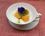 ヨーグルトに枇杷♪作り方3写真