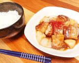 茹で豚揚げるぜ！☆黒酢の柔らか『黒酢豚』作り方7写真