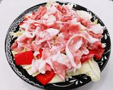 レンジだけ☆豚こまとキャベツの重ね蒸し♬作り方3写真
