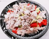 レンジだけ☆豚こまとキャベツの重ね蒸し♬作り方5写真