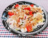 レンジだけ☆豚こまとキャベツの重ね蒸し♬作り方6写真