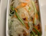 スープたっぷり、鶏ささみ南蛮サラダ作り方6写真
