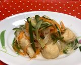 スープたっぷり、鶏ささみ南蛮サラダ作り方7写真