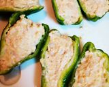 豆腐&オートミールで！ピーマンの肉詰め作り方6写真