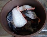 海峡サーモンのあら汁味噌仕立て作り方3写真