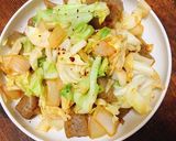 キャベこんニンニク炒め〜低糖質・低カロ〜作り方7写真