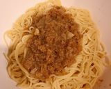 レンジで簡単、ごま醤油ガーリックパスタ作り方4写真