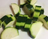 ズッキー二のたまご味噌炒め作り方1写真