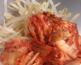 簡単ナムル。もやし&キムチ作り方1写真