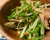 切り干し大根と水菜の和風ツナサラダ*+作り方5写真