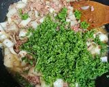 チンゲン菜のミートソーススパゲティ作り方6写真