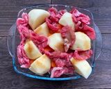 【簡単】【レンチン】黄金比の無水肉じゃが作り方2写真