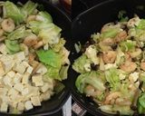 海老とキャベツと豆腐の生山椒・塩炒め作り方11写真