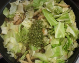 海老とキャベツと豆腐の生山椒・塩炒め作り方10写真