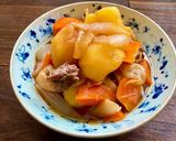 【簡単】【レンチン】黄金比の無水肉じゃが作り方5写真