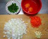厚揚げ豆腐の炒めおにぎり作り方1写真