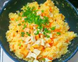 厚揚げ豆腐の炒めおにぎり作り方7写真
