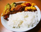 ’季節を楽しむ’ かぼちゃの花飾りカレー作り方8写真