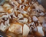豚肉と豆腐の煮物作り方5写真