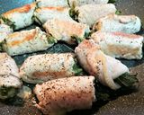 巻いて焼くだけ！豚肉の梅しそチーズソテー作り方7写真