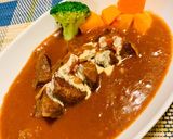 お家でレストラン!牛肉の赤ワイン煮込み作り方7写真
