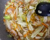 大葉入り！鶏ひき肉の野菜春巻き作り方3写真