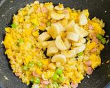バナナで炒飯作り方5写真