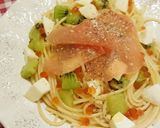 キウイと生ハムの栄養たっぷりパスタ☆作り方5写真