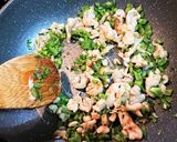 【鶏皮とコーンのガーリックペパー炒飯】作り方6写真