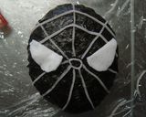 キャラ弁☆簡単　「黒いスパイダーマン♪」作り方4写真