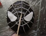 キャラ弁☆簡単　「黒いスパイダーマン♪」作り方5写真