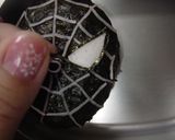 キャラ弁☆簡単　「黒いスパイダーマン♪」作り方6写真