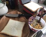 ホットサンドどん兵衛（そば）作り方2写真