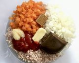 レンジde6分☘️キーマカレー作り方3写真