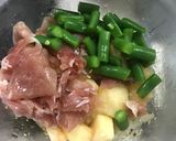 桃と生ハムとインゲンのサラダ作り方11写真