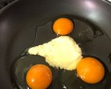 キムチ、凍らせ豆腐、玉子の炒め作り方4写真